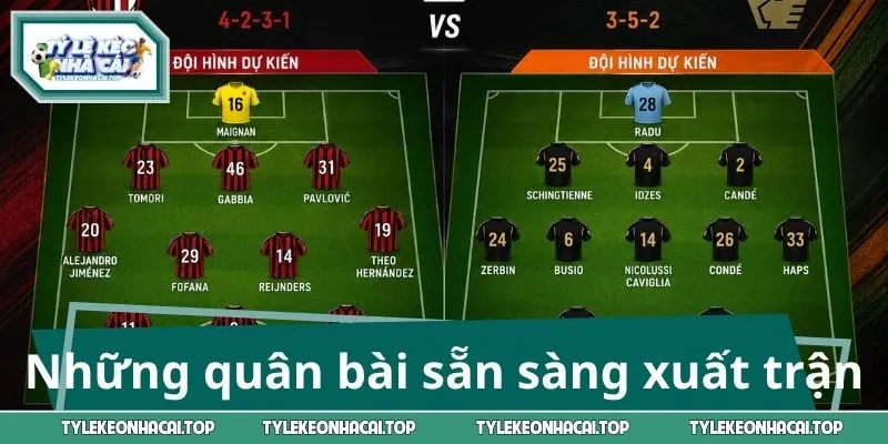 Những quân bài sẵn sàng xuất trận